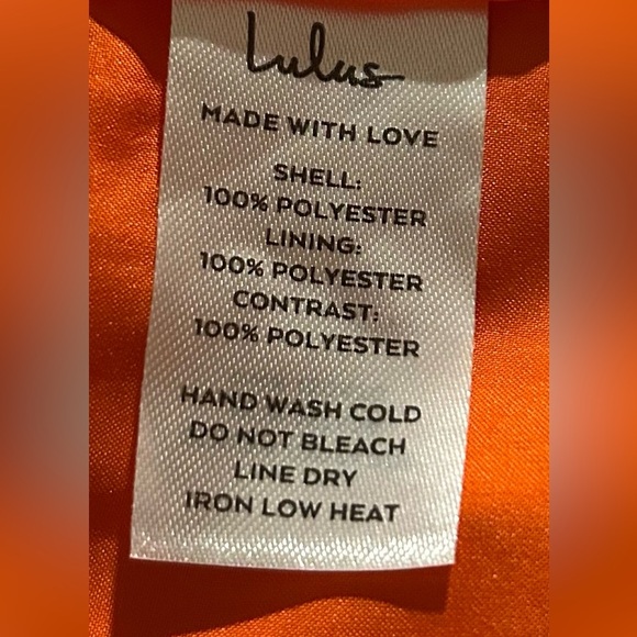 Lulus Women's Orange Joyful Multi Stripe Tie-Back Mini Shift Dress Size Large - Picture 11 of 11